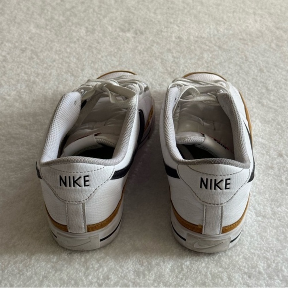 Nike Court Legacy Sneakers White Black Low Top Women’s Size 9.5 Streetwear - Picture 6 of 14